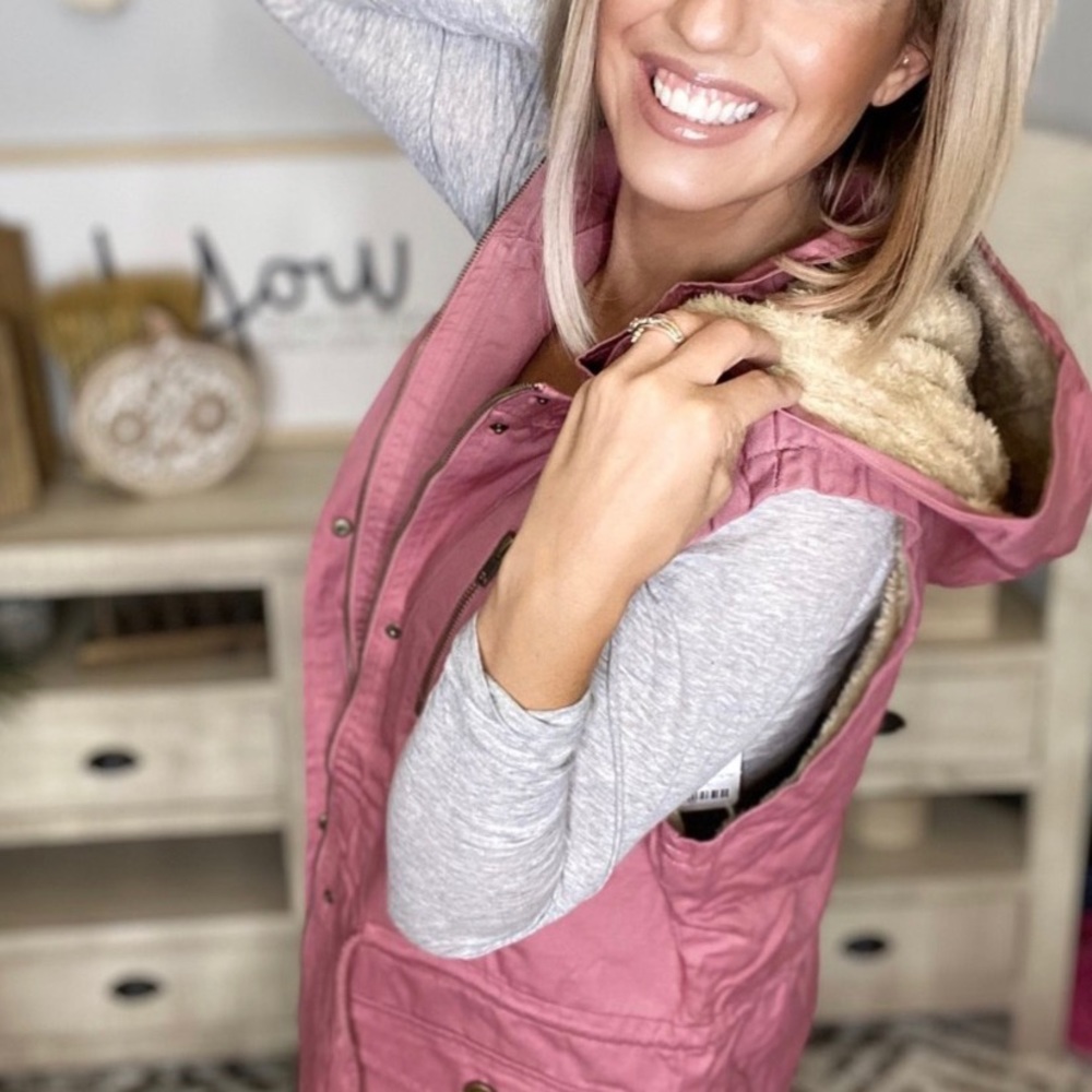 Mauve Military Vest